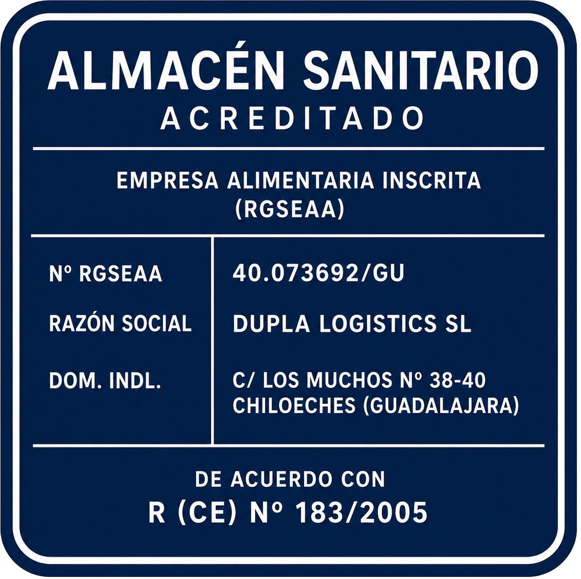 Almacén Sanitario Acreditado